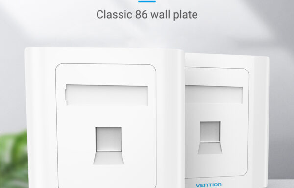 RJ45 UTP Keystone Jack Network Faceplate 86 Wall Plate
