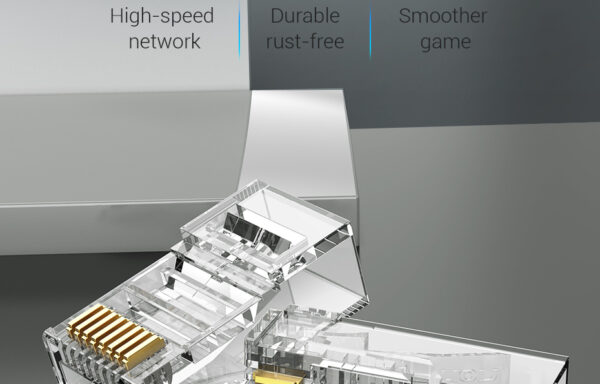 Cat.6 UTP RJ45 Modular Plug Transparent